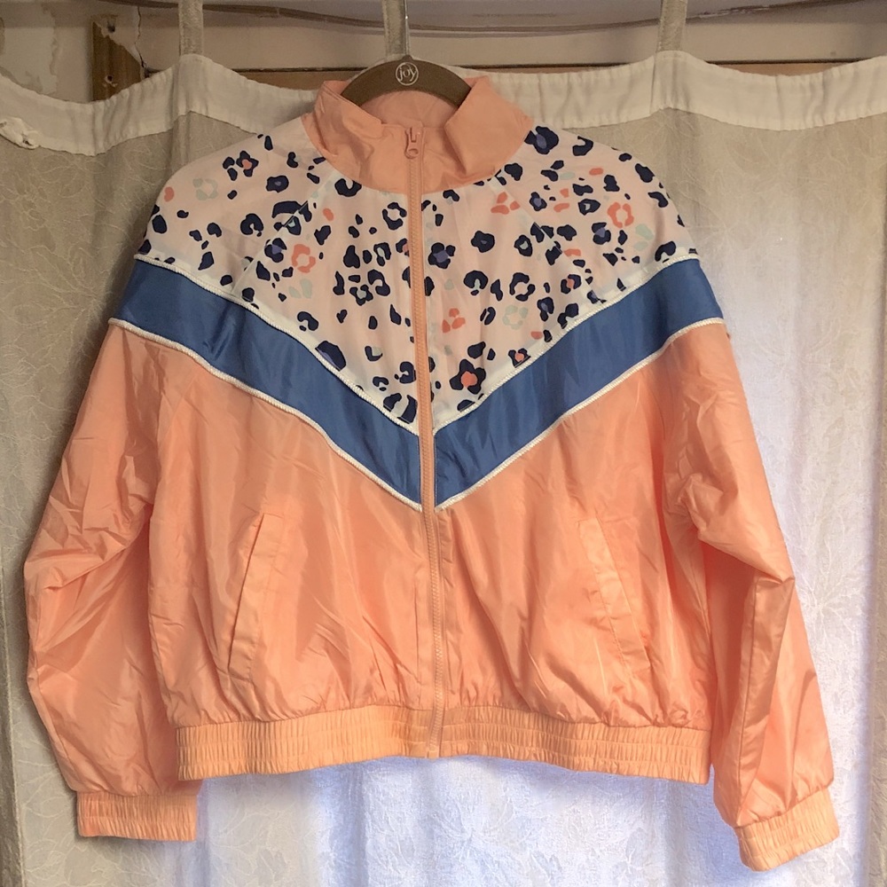 Forever 21 Hoodless Zip-up Jogger Jacket
